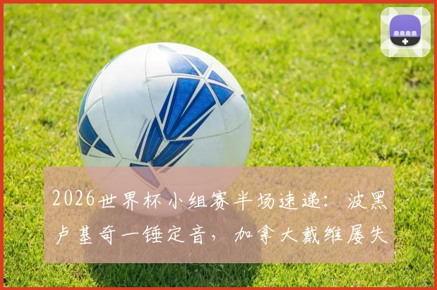2026世界杯小组赛半场速递：波黑卢基奇一锤定音，加拿大戴维屡失良机，场上局势深度复盘
